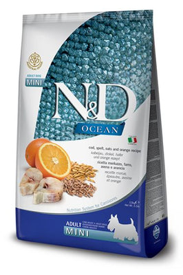 Farmina Ancestral Grain Ocean Cod & Orange  Mini Adult Dry Dog Foods