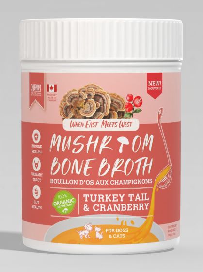 Charmy Mushroom Bone Broth - Turkey Tail & Cranberry 70g (Suitable for Dogs & Cats)