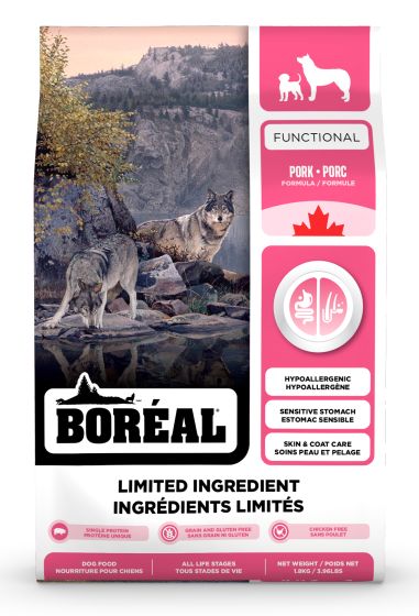 Boreal Functional Limited Ingredients All Breeds Pork Dog (NEW)