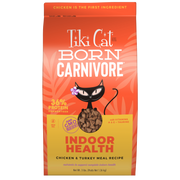 Tiki Cat® Born Carnivore™ Indoor Health: Chicken & Turkey Meal Recipe Dry Cat Food 3 lb