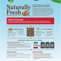 Naturally Fresh Clumping Unscented Walnut Multi-Cat Litter