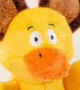 goDog® Silent Squeak™ Flips Duck Bear Small Dog Toy