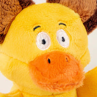 goDog® Silent Squeak™ Flips Duck Bear Small Dog Toy