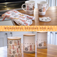 Spotted Dog Tea Towel - Happy Cats Set of 2 SALE