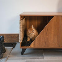 4 Cats & Dogs Jessie Jr. Pet Cabinet - Walnut (NEW) SALE