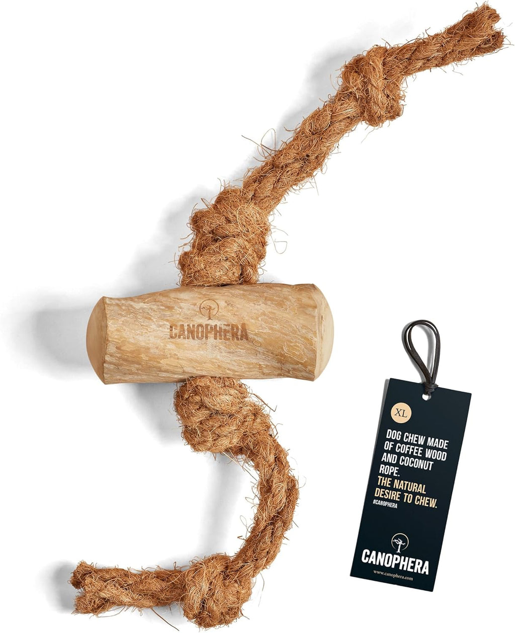 Canophera – Natural Desire To Chew – Dog Chew Stick Made of Coffee Tree Wood & Natural Coconut Husk