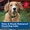 Water And Woods Waterproof Hound Dog Collar With Center Ring Shadow Grass Blades Dog 1in width