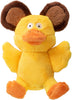 goDog® Silent Squeak™ Flips Duck Bear Small Dog Toy