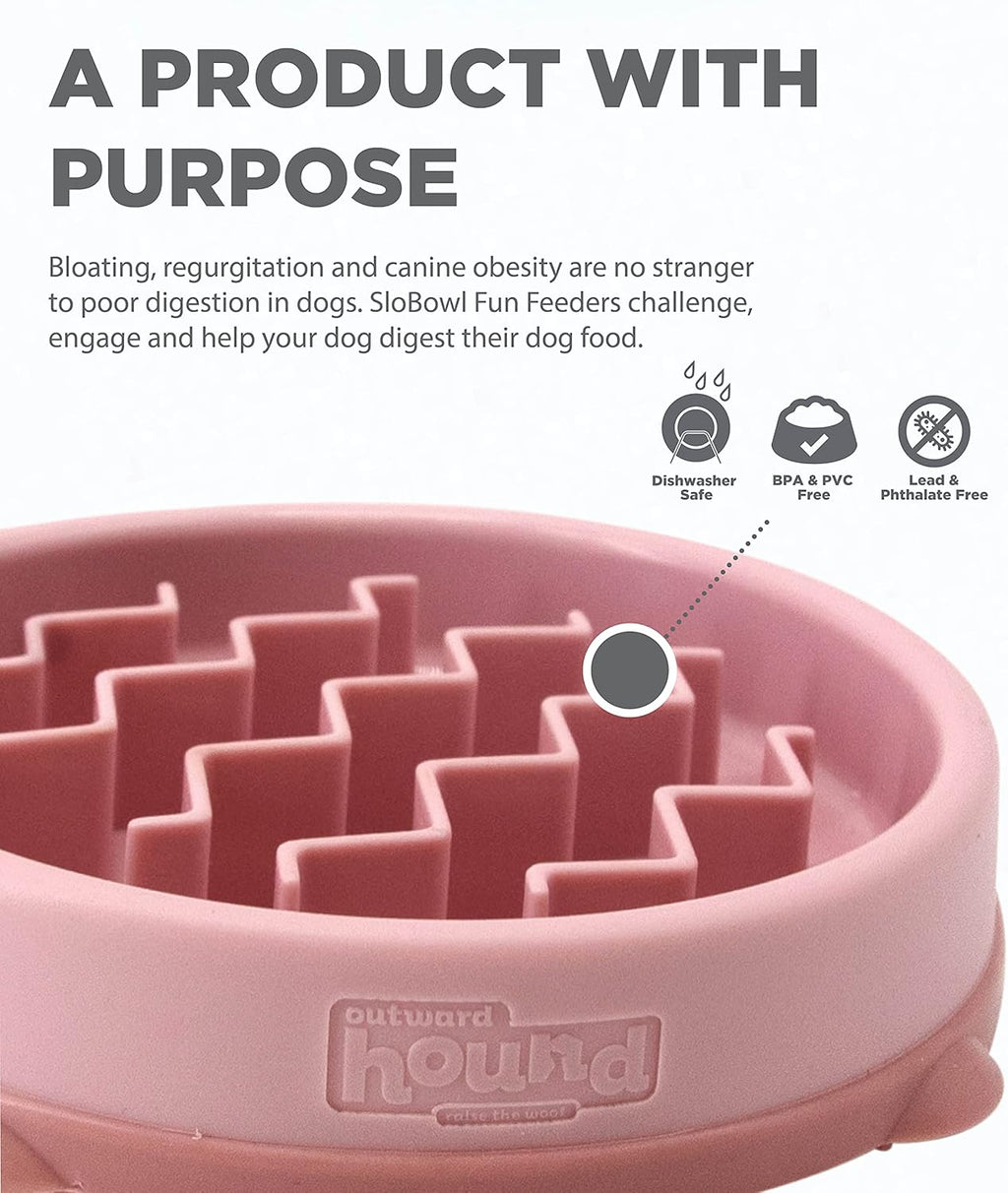 Outward Hound® Fun Feeder Wave Pink