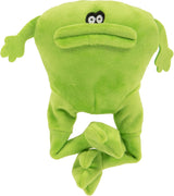 goDog® Action Plush™ Green Frog with Chew Guard Technology™ Animated Squeaker Dog Toy