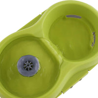 H2O drinking fountain for cat (2 liters) black and green