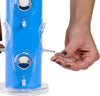 Perkys Pet Blue Metal Tube Feeder 6 Ports Bird 18in