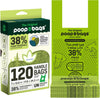 Poop Bags - Handle Tie Bags - Unscented 38% Plant Materials