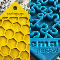 SodaPup emat - Honeycomb Design - Yellow