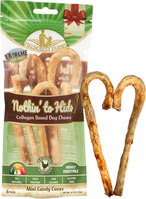 Canine Naturals® Holiday Hide Free Chicken Candy Cane (5 Pack) Dog Treat