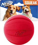 Nerf Dog Squeak Rubbber Ball Dog Toy, Medium/Large, Red SALE