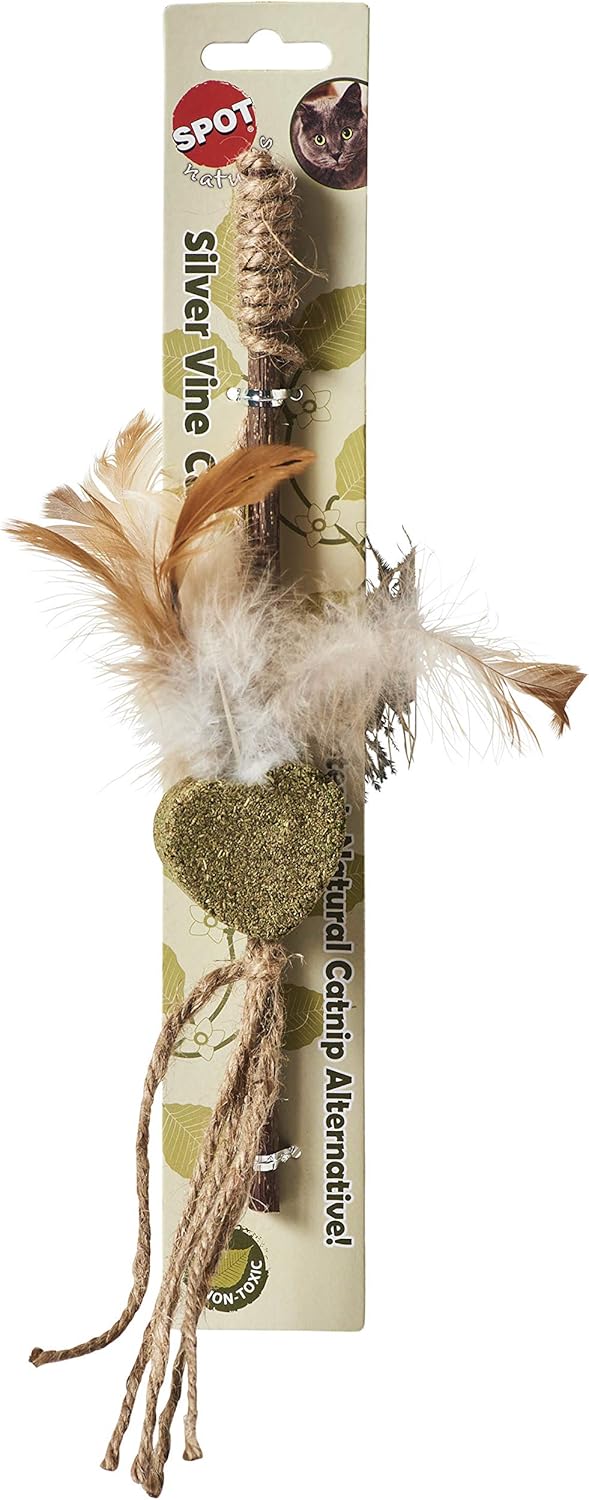 Spot® Naturals Silvervine Teaser Wand Assorted Cat Toy