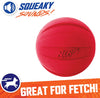 Nerf Dog Squeak Rubbber Ball Dog Toy, Medium/Large, Red SALE