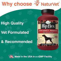 NaturVet® Overby Farm™ Hip Flex™ Level 3 Chewable Tablets