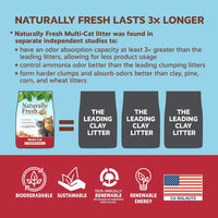 Naturally Fresh Clumping Unscented Walnut Multi-Cat Litter