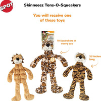 Spot® Skinneeez™ Tons-O-Squeakers 18" Assorted Dog Toy