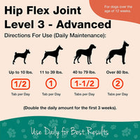 NaturVet® Overby Farm™ Hip Flex™ Level 3 Chewable Tablets