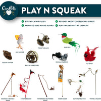 Our Pets Wand Play 'n Squeak Wands