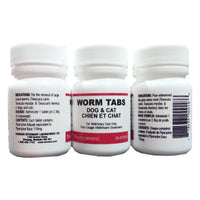 Dominion Veterinary Laboratories Ltd. Worm Tabs for Dogs & Cats (24ct)