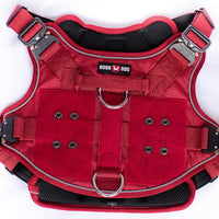 Boss Dog® Boss Tactical™ Red Harness with Boss Clips