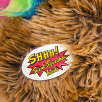 goDog® Silent Squeak™ Crazy Hairs Hedgehog Dog Toy