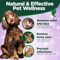 Vets Best, Ear Relief Finger Wipes For Dogs 50ct