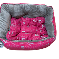 Rogz Trendy Podz Beds in Pink Bones (Small) SALE