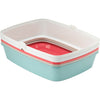 Maryloo Litter Box with Rim Aqua