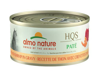Almo Nature HQS Natural Mousse Cat Food - Tuna With Shrimp In Gravy 70g