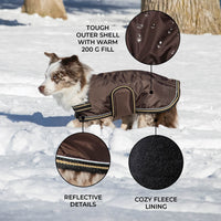 Shedrow K9 Tundra Dog Coat Java