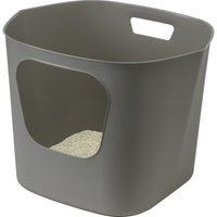 Moderna Lotus Seamless High Wall Litter Pan Grey