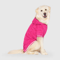 Canada Pooch® Beach Bum Towel Hoodie Pink