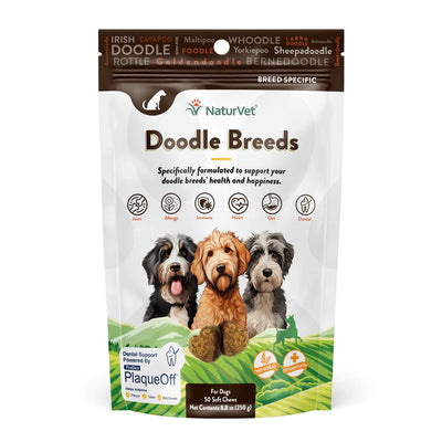 NaturVet® Breed Specific Doodle Breed Soft Chew Dog Treats 50ct