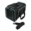 Brookbrand Foldable Soft Pet Carrier, Blue & Black