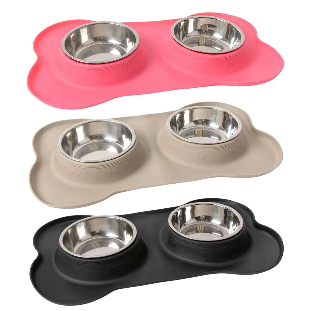Brookbrand Non-Slip Silicone Stainless Bowl Set (NEW)