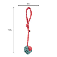 Brookbrand Pets Rope Knot Ball, Red