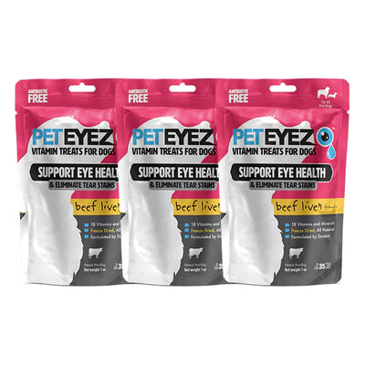Pet Eyes Freeze-Dried Vitamin Treats for Dogs - Beef Liver