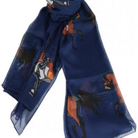 Grays Chiffon Dressage Scarf - Navy SALE