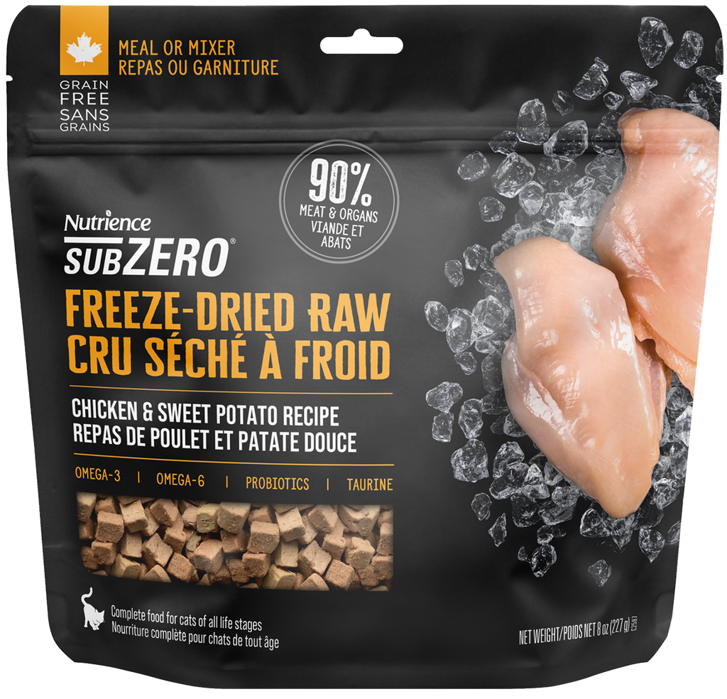 Nutrience SubZero Freeze-Dried Raw Cat Food - Chicken & Sweet Potato Recipe - 113 g