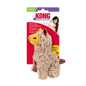 KONG Holiday Softies Scrattles Llama Cat Toy