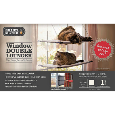 K&H Pet Products™ Window Double Lounger Gray