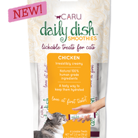 Caru Daily DishTM Chicken Smoothies Treats for Cats 4(14 g tubes)