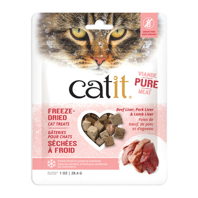 Catit Freeze-Dried Raw Treat, Beef, Pork & Lamb Liver, 28.4 g