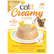 Catit Creamy Cups - Chicken Mousse with Pineapple - 4 x 25g SALE