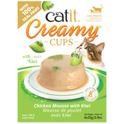 Catit Creamy Cups - Chicken Mousse with Kiwi - 4 x 25g SALE